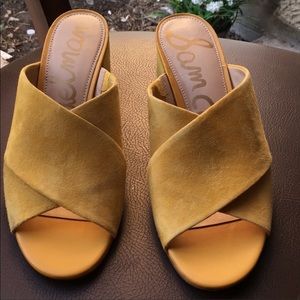 Sam Edelman yellow mules